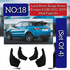 Mud Flaps Set (Set Of 4) Compatible With Land Rover Range Rover Evoque - L538 (2012-2019) Tag no.18