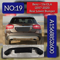 Rear Lower Bumper 1568852600 A1568852600 Compatible With Mercedes-Benz GLA CLASS W156 (2017-2020) Tag No.19
