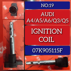 Ignition Coil 07K905115F 06H905115A 06H905115B Compatible With AUDI A4 B8 (8K2) | A4 / S4 A5 (8T3) | A5 / S5 & Q3 (8UB, 8UG) Q5 (8RB) TT (8J3)