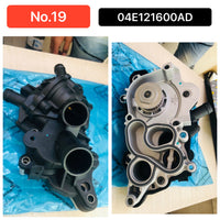 Water Pump WP6137 04E121600AG & 04E121121A & 04E121600AL & 04E121600BD & 04E121600BE & 04E121600CB & 04E121600CJ & 04E121600CS & Compatible With SKODA FABIA III (NJ3) FABIA III Estate (NJ5) KAMIQ (NW4) KAROQ (CONTINENTAL) Tag No.19