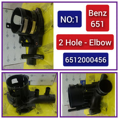 Water Outlet Fuel Filter Housing 6512001056 6512000456 6512003900 6512006000 A6512000456 A6512001056 A6512001556 For MERCEDES-BENZ C-CLASS W204 W205 & E-CLASS W212 Tag-E-01