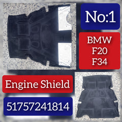 Front Engine Splash Shield 51757241814 Compatible with BMW 1 Series F20 Tag No.1