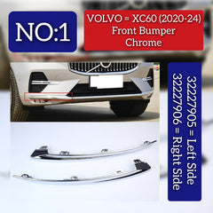 Front Bumper Chrome Left 32227905 Right 32227906 Compatible With VOLVO XC60 (NEW) Tag No.1