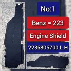 Engine Shield Splash Guard Left 2236805700 Compatible With MERCEDES-BENZ S-CLASS W223 Tag No.1