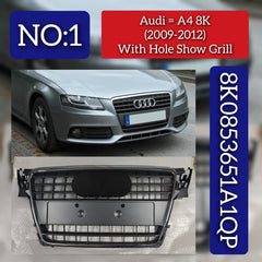 Show Grill 8K0853651A1QP Compatible With AUDI A4 8K (2009-2012) Tag No.01