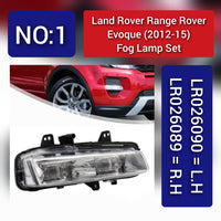 Fog Lamp Fog Light Compatible With LAND ROVER RANGE ROVER EVOQUE L538 (2012-2015) Fog Lamp Fog Light Left LR026090 & Right LR026089 LR185739 Tag-FO-01
