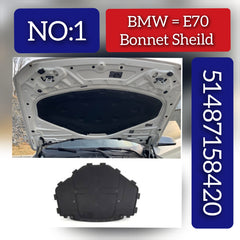 Hood Insulation Pad 51487158420 Compatible with BMW X5 E70 & X6 E71, E72 Tag No.1