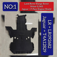 Engine Sheild LR092682 T4A12829 T4A6092 Compatible With Land Rove Range Rover Velar - L560 & Jaguar F PACE Tag No.1