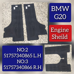 Under-body Paneling Side Left 51757340865 Compatible with BMW 3 Series G20 Tag No.2
