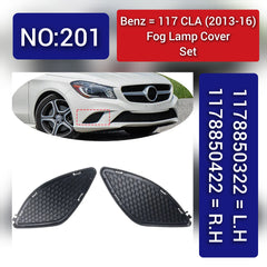 Fog Lamp Cover Compatible With MERCEDES-BENZ CLA 117 2012-2015 Fog Lamp Cover Left 1178850322 & Right 1178850422 Tag-FC-201