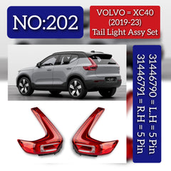 Tail Light Rear Lamp Left 31446790 & Right 31446791 Compatible With VOLVO XC40 Tag No.202