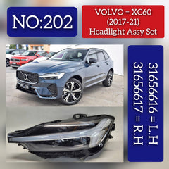 Headlight Headlamp Left 31656616 & Right 31656617 (Without Blaster) Compatible With VOLVO XC60 (2017-2021)