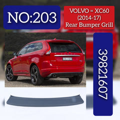 Rear Bumper Grill Center Side 39821607 Compatible With Volvo XC60 (246) I SUV (156) Tag No.203