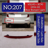 Rear Bumper Light Left 31468556 & Right 31468557 Compatible With VOLVO Volvo XC90 & VOLVO XC90 I (275) Tag No.207