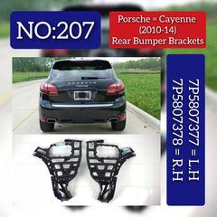 Rear Bumper Cover Mount Left 7P5807377 & Right 7P5807378 Compatible With PORSCHE CAYENNE 92A Tag No.207