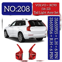 Tail Light Assy Right 31655916 32228827 Left 31655915 32228826 Compatible With VOLVO XC90 I (275) Tag No.208