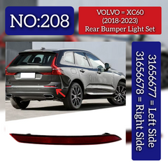 Rear Bumper Reflector Left 31656677 Right 31656678 Compatible With VOLVO XC60 II (246) Tag No.208