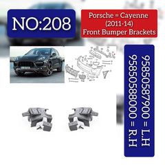 Front Bumper Adjustment Bracket Left 95850587900 Right 95850588000 Compatible With Porsche Cayenne 2011 Tag No.208