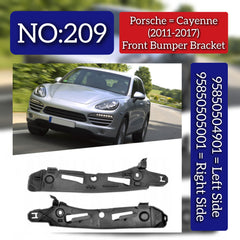 Front Bumber Bracket Left 95850504901 & Right 95850505001 Compatible With Porsche Cayenne (2011-2017) Tag No.209