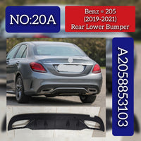 Rear Lower Bumper 2058853103 A2058853103 Compatible With Mercedes-Benz C-CLASS W205 (2019-2021) Tag NO:20A