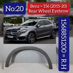 Rear Right Wheel Eyebrow 1568851200 Compatible With Mercedes Benz GLA-Class (W156) (2015-2020) Tag No.20