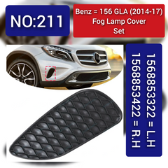 Fog Lamp Cover Compatible With MERCEDES-BENZ GLA W156 2014-2017 Fog Lamp Cover Left 1568853322 & Right 1568853422 A1568853322 Tag-FC-211