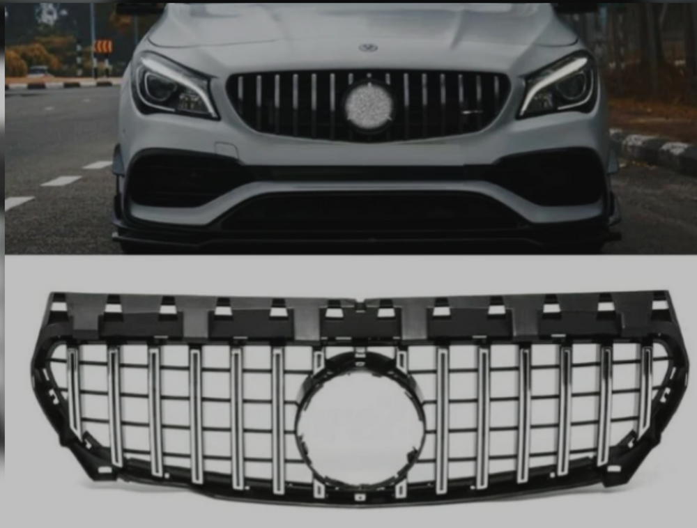 GTR Silver Chrome Show Grill Mercedes Benz = 117 CLA (2013-2019) Tag 131