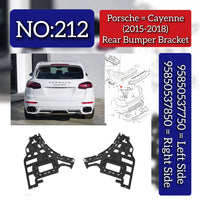 Rear Bumper Bracket Set Left 95850537750 & Right 95850537850 Compatible With Porsche Cayenne (2015-2017) Tag No.212