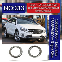 Fog Lamp Cover (Only Chrome) Left 1568856300 Right 1568856400 Compatible With Mercedes Benz GLA CLASS W156 Tag No.213