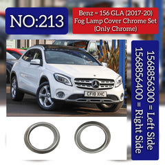 Fog Lamp Cover (Only Chrome) Left 1568856300 Right 1568856400 Compatible With Mercedes Benz GLA CLASS W156 Tag No.213