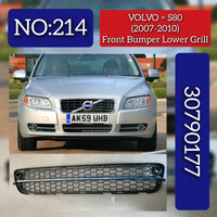 Front Bumper Grill 30790177 Compatible With VOLVO S80 (275) Tag No.214