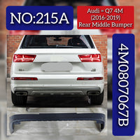 Rear Middle Bumper 4M0807067B Compatible With Audi Q7 4M (2016-2019) Tag No.215A