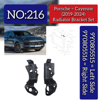 Radiator Bracket Set Left 9Y0805515 & Right 9Y0805516 Compatible With Porsche Cayenne (2019-2024) Tag No.216