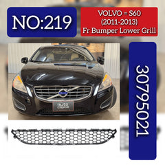 Front Bumper Lower Grill 30795021 Compatible With VOLVO S60 (2011-2013) Tag No.219