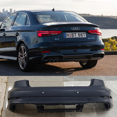 Rear Upper Bumper 8V5807067K Compatible With AUDI A3 Convertible (8V7, 8VE) | A3 / S3, A3 Limousine (8VS, 8VM) | A3 / S3 (2017-2020) Tag No.219