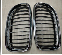 Crome (LCI) (2008/2011) Kidney Grill Set 51137201968=R.H, & 51137201967=L.H Compatible With BMW 3 Series E90 Tag 21