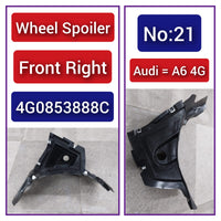 Front Right Fender Liner Splash Shield Guard 4G0853888C 4G0853888B Compatible With AUDI A6 4G Tag-FEA-21