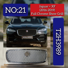 Full Chrome Show Grill T2H3989 Compatible With Jaguar XF (2016-2019) Tag No.21