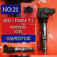 Ignition Coil 036905715E 036905100A 036905100B Compatible With SKODA FABIA II & (542) RAPID (NA2) & VW JETTA IV (162, 163, AV3, AV2) | JETTA / CLASICO | VENTO POLO V (6R1, 6C1) & POLO V Saloon (602, 604, 612, 614) | VENT
