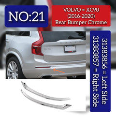 Rear Bumper Chrome Left 31383856 & Right 31383857 Compatible With VOLVO XC90 (2016-2020) Tag No.21