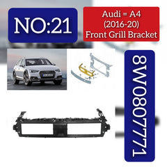 Bumper Grille Bracket Black Radiator Bracket 8W0807771 Compatible With AUDI A6 C7 (2016-2018)