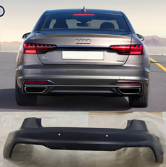 Rear Upper Bumper 8W0807067C 8WD807067C Compatible With AUDI A4 (8W) (2020-2022) Tag No.221