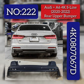 Rear Upper Bumper 4K0807067D 4KD807067D Compatible With A6 (4K) S-Line (2020-2022) Tag No.222