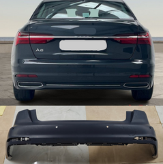 Rear Upper Bumper 4K0807067A 4KD807067A Compatible With AUDI A6 (4K) (2020-2022) Tag No.223