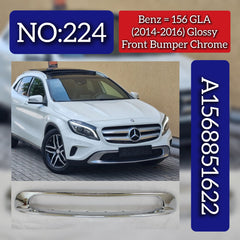 Front Bumper Chrome (Glossy) A1568851622 1568851622 Compatible With Mercedes Benz (W156) GLA-Class (2014-2016) Tag No.224