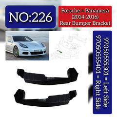 Front Bumper Bracket Set Right 97050555401 & Left 97050555301 Compatible With Porsche Panamera (2014-2017) Tag No.226