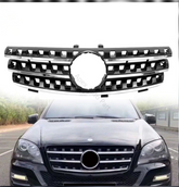 AMG Black Chrome Show Grill Compatible With Mercedes Benz ML-Class W164 Tag 145