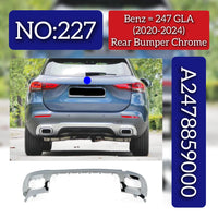 Rear Bumper Chrome A2478859000 Compatible With Mercedes Benz B-Class W247 Tag No.227