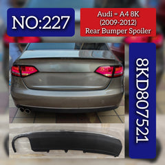 Rear Bumper Spoiler 8KD807521 Compatible With AUDI A4 8K (2009-2012) Tag No.227