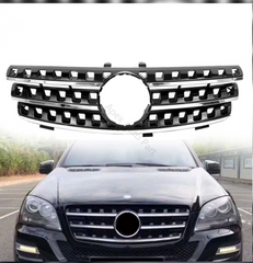 AMG Black Chrome Show Grill Compatible With Mercedes Benz ML-Class W164 Tag 145